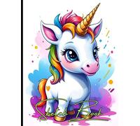 Cute Little Unicorn Sketchbook: Cute Little Unicorn Sketchbook Cover, 102 Pages, 8.5 x 11 Page Size, 100 Blank Pages, Girls and Artist Sketchbook