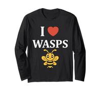 Cute Little wasp Funny Minimalist Simple i love wasps Maglia a Manica