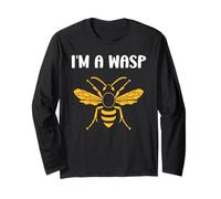 Cute Little wasp Funny Minimalist Simple i'm a wasp Maglia a Manica