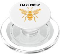 Cute Little wasp Funny Minimalist Simple i'm a wasp PopSockets PopGrip per MagSafe