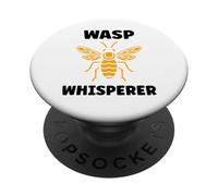 Cute Little wasp Funny Minimalist Simple Whisperer wasp PopSockets PopGrip Adesivo