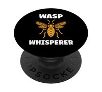 Cute Little wasp Funny Minimalist Simple Whisperer wasp PopSockets PopGrip Adesivo