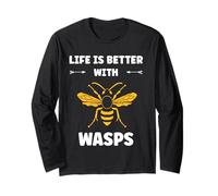 Cute Little wasp Simple Funny life is better with wasps Maglia a Manica