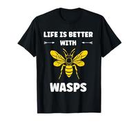 Cute Little wasp Simple Funny life is better with wasps Maglietta