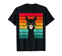 Cute Llama Alpaca Shirt Retro 80s Style Tshirt Mama Gift Maglietta