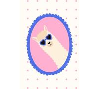 Cute Llama Lined Notebook - Alpaca with Heart Sunglasses Journal 6x9, 150 Ruled Pages, Funny Aesthetic Animal Notebook: Adorable Alpaca in ... for Notes, Journaling, and Everyday Writing