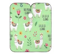 Cute Llamas Fiori Verde Taglio Dei Capelli Grembiule Tinta Capelli Vestito, 164,8 x 140 cm Mantella Dei Capelli Delle Donne