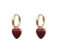 Cute Love Dangle Drop Small Huggie Hoop Earrings For Women Girls Vintage Plated Enamel Charm Hoops Dainty Jewelry For Her Birthday Orecchini in Gioielli, 11, Acciaio inossidabile, Nessuna pietra