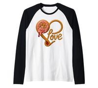 Cute Love Dogs Strawberry Donut Drip Pawprint for Dog Lovers Maglia con Maniche Raglan