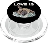 Cute Love Is Frenchie Great French Bully Owners Gift Idea PopSockets PopGrip per MagSafe