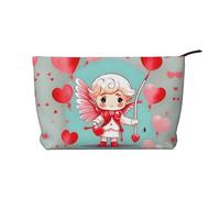 Cute loving boy stampato velluto a coste cosmetico borsa - Borsa portatile da donna con cerniera