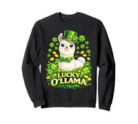 Cute Lucky Ollama St. Patrick's Day Llama Shamrock Felpa