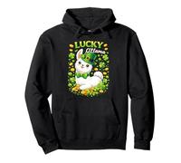 Cute Lucky Ollama St. Patrick's Day Llama Shamrock Felpa con Cappuccio