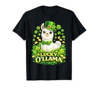 Cute Lucky Ollama St. Patrick's Day Llama Shamrock Maglietta
