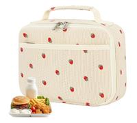 Cute Lunch Bag - Borsa per pranzo da donna, 10,04 x 7,48 x 3,94 pollici Cute Insulated Lunch Bags, Thermal Leak-Proof Holder With Containers Portable For Travel Beach Picnic Work Kids Boys Girls