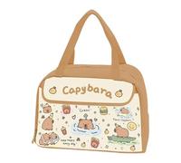 Cute Lunch Bag, Thermal Leak Proof Tote, Food Storage, Portable Travel Cooler with Capybara Pattern for School Work Picnic Beach Kids Girls Boys Adults Teen Toddler Men, 29x23.5x15.5cm