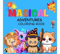 Cute Magical Animals Coloring Book: Educational Colorin pages with animals and alphabet for children 3-5