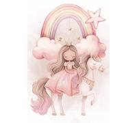 Cute Magical Unicorn Notebook : 120 Pages Grid Journal: Graph Paper | Perfect for School, Math, and Notes,