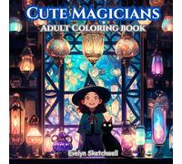 Cute Magicians: Coloring Book for Adults and Teens Featuring Cute Little witches in cozy and enchanting fantasy land