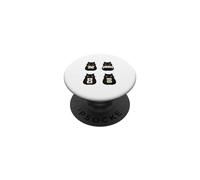 Cute Mahjong Cat Graphics for Cat Lovers Mahjong Players PopSockets PopGrip Adesivo