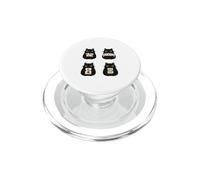 Cute Mahjong Cat Graphics for Cat Lovers Mahjong Players PopSockets PopGrip per MagSafe
