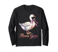 Cute Mama Goose Coquette Festa della Mamma Silly Goose Men Maglia a Manica