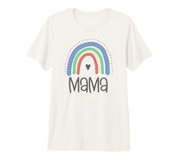 Cute Mama Mini Corrispondenza Madre Figlia Arcobaleno Past Maglietta Premium