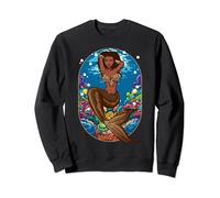Cute Melanin Poppin Black Mermaid Magic Black Queen Felpa