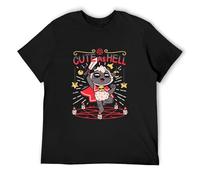 Cute Men T Shirt Cult of The Lamb Goat Funny Tee Shirt Short Sleeve Crew Neck Black M