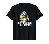 Cute Mens Boys Dog Lover Sunglasses Best Bernedoodle Dad Maglietta
