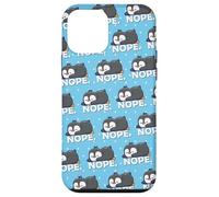 Cute Mens Womens Kawaii Sleeping NOPE Pattern Penguin Lover Custodia per iPhone 12 mini