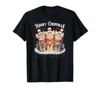 Cute Meowy Christmas Adorable Kittens Pajama GAT Lovers Maglietta
