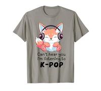 Cute Merch Fox Non riesce a sentirti, STO ascoltando KPOP Maglietta