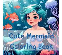 Cute Mermaid Coloring Book