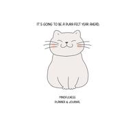 Cute Mindfulness Productivity Wellness Planner and Journal: Funny Cat Animal Pun Cover Design for teenagers, girls, working adults, women, college students | 216 pages, 5.5 x 8"