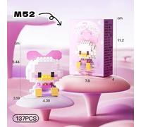 Cute Mini Cartoon Figurine Building Block Toy Assembly, Micro Particle Building