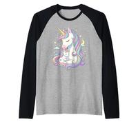Cute Mom and Baby Unicorn Loving Family Magical Mother Maglia con Maniche Raglan