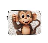Cute Monkey Laptop Sleeve Bag 10 Pollici, Impermeabile Antiurto Laptop Case Bag Computer Pelle Borse Leggero Tablet Custodia da trasporto