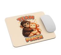Cute Monkey Punch Team Punch Mousepad Antiscivolo Tappetino per Mouse Lavabile Mouse Pad per Ufficio Gaming Laptop 25X30Cm