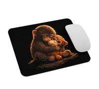 Cute Monkey Punch Viral Zoo Japan Design Mousepad Piccolo Tappetino per Mouse Comodo Mouse Pad per Ufficio Accessori Scrivania Lavoro 25X30Cm
