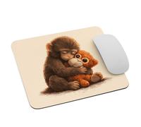 Cute Monkey Punch Viral Zoo Japan Mousepad Piccolo Mouse Pad Comodo Tappetino per Mouse per Ufficio Computer Pc 25X30Cm