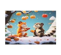 Cute Monkey Puzzle Per Adulti 1000 Pezzi Difficile Puzzles in Legno Impegnativo Gioco Preciso A Incastro Gioco Educativo Sfida Giocattolo (75×50cm)