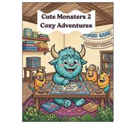 Cute Monster 2 Cozy Adventures coloring book for kids