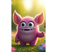 Cute Monster Notebook: Paperbook, 100 lined pages