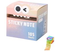 Cute Monster Pattern Sticky Note,105 fogli autoadesivi color pastello con divertente motivo mostro, pad pop-up per scuola, ufficio e creativo lista di cose da fare (Morandi color)