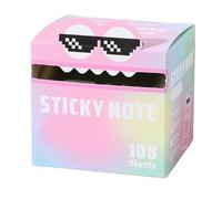 Cute Monster Pattern Sticky Note 105 Sheets/Roll, Creative Multi Purpose Sticky Note, Notepads Stationery, Small to Do List, Office School Tab Supplies (1 color A)