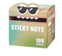 Cute Monster Pattern Sticky Note 105 Sheets/Roll, Creative Multi Purpose Sticky Note, Notepads Stationery, Small to Do List, Office School Tab Supplies (1 color I)
