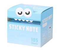 Cute Monster Pattern Sticky Note 105 Sheets/Roll, Creative Multi Purpose Sticky Note, Notepads Stationery, Small to Do List, Office School Tab Supplies (1 color C)