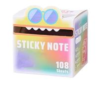 Cute Monster Pattern Sticky Note 105 Sheets/Roll, Creative Multi Purpose Sticky Note, Notepads Stationery, Small to Do List, Office School Tab Supplies (1 color D)