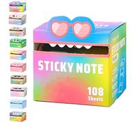 Cute Monster Pattern Sticky Note, Fun Pastel Pull-Out Self Adhesive Cartoon Memo Pads, 105 Sheets/Roll, Small to Do List, Office School Tab Supplies (Style J)